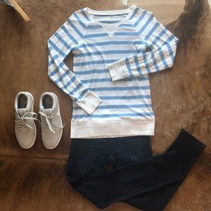 J. Crew striped long sleeve shirt